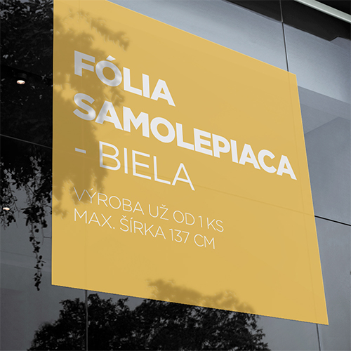 Samolepiaca fólia - biela