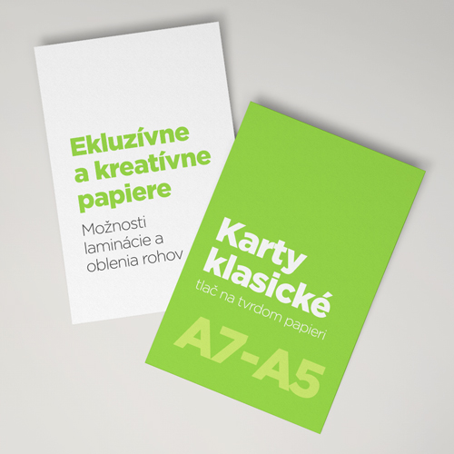 Karty, kartičky a pozvánky