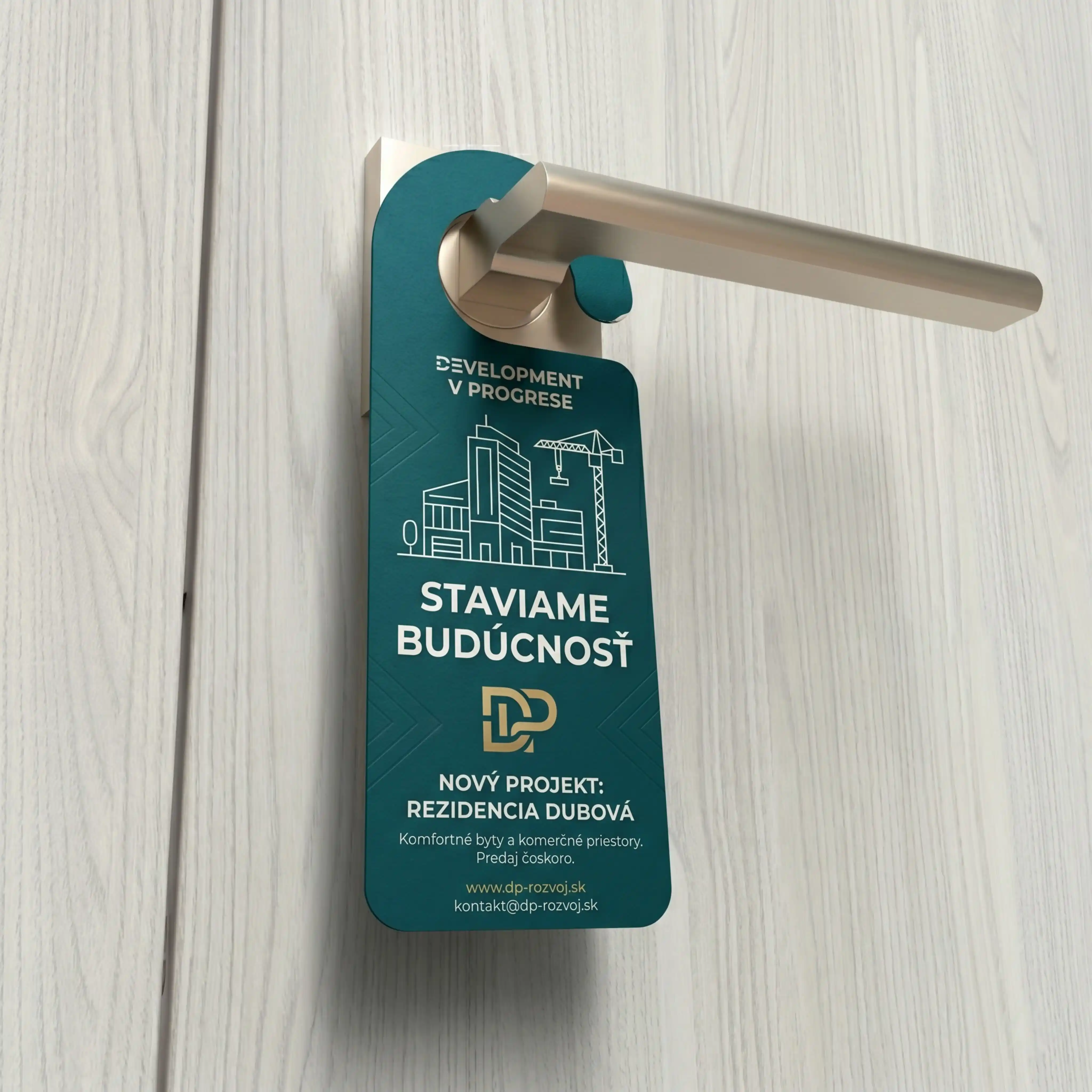Visačka door hanger realizácia