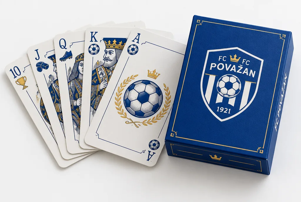 Sedmové karty s futbalovými symbolmi