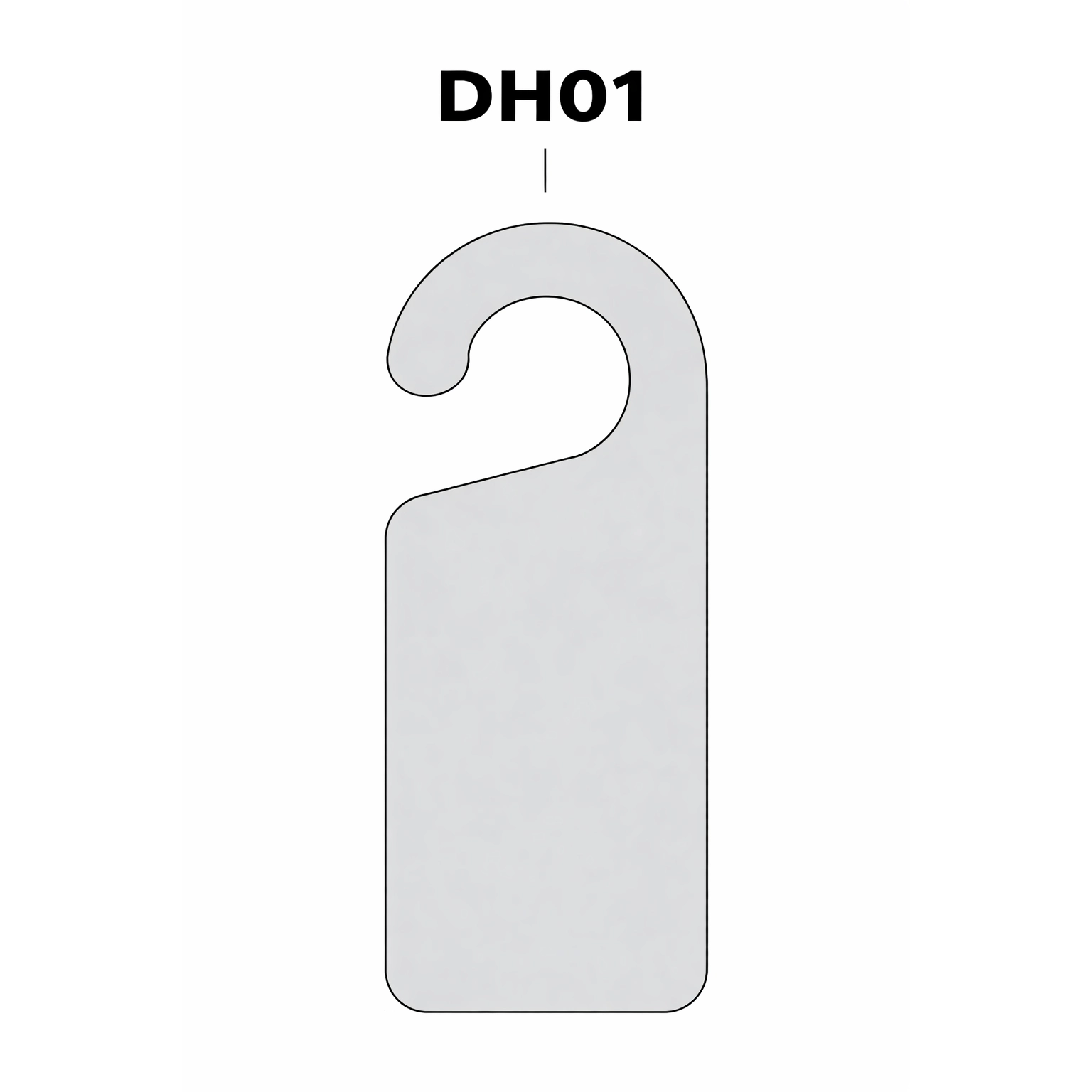 Visačka šablóna DH01 otvorený háčik