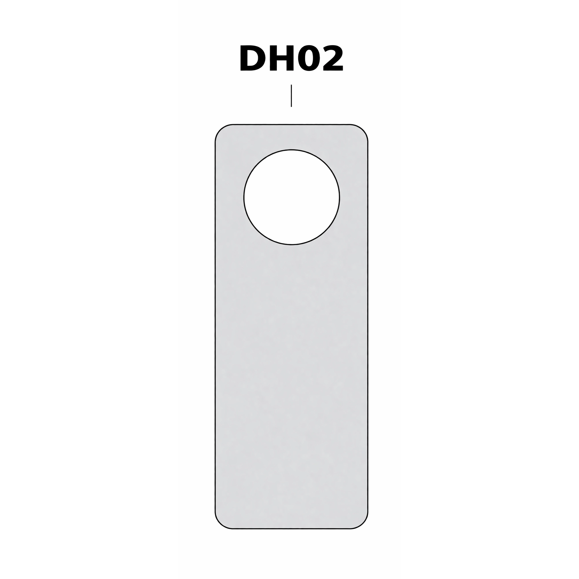 Visačka šablóna DH02 uzatvorený kruh