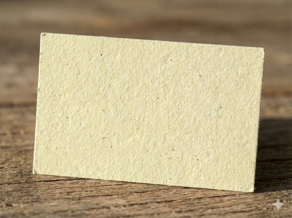 Organické papiere Crush na vizitky