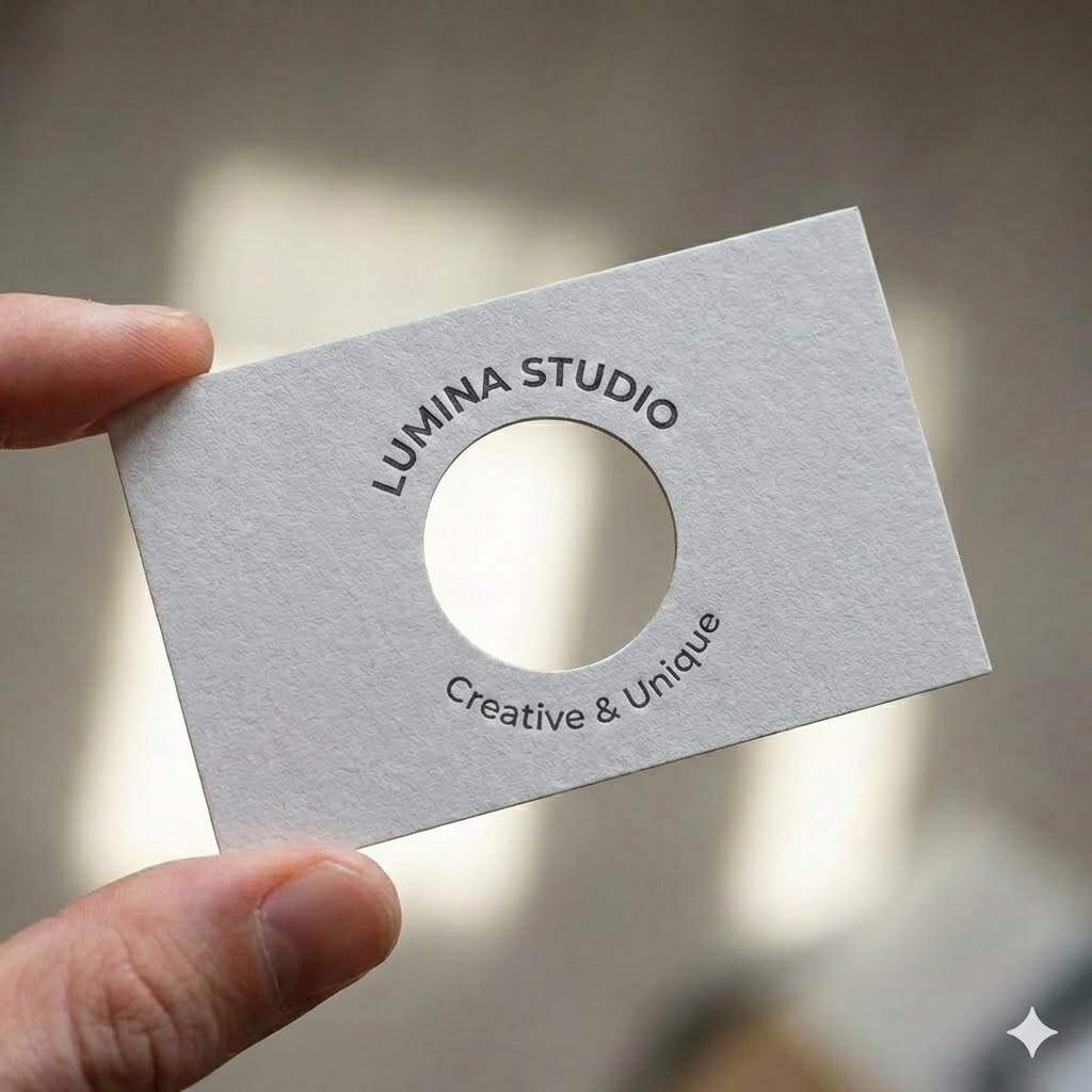 Kreatívne vizitky s laserovým výrezom