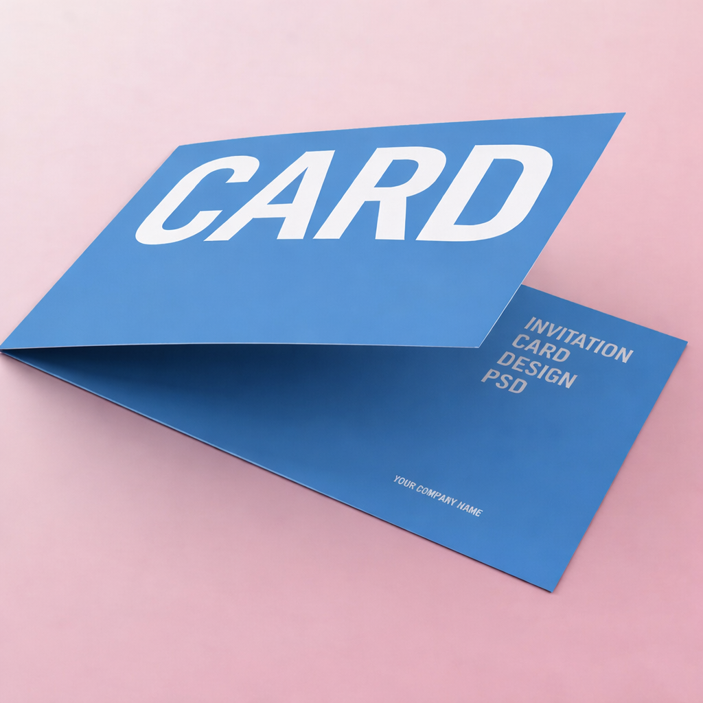 Smer skladu na vizitke - lom po kratšej strane