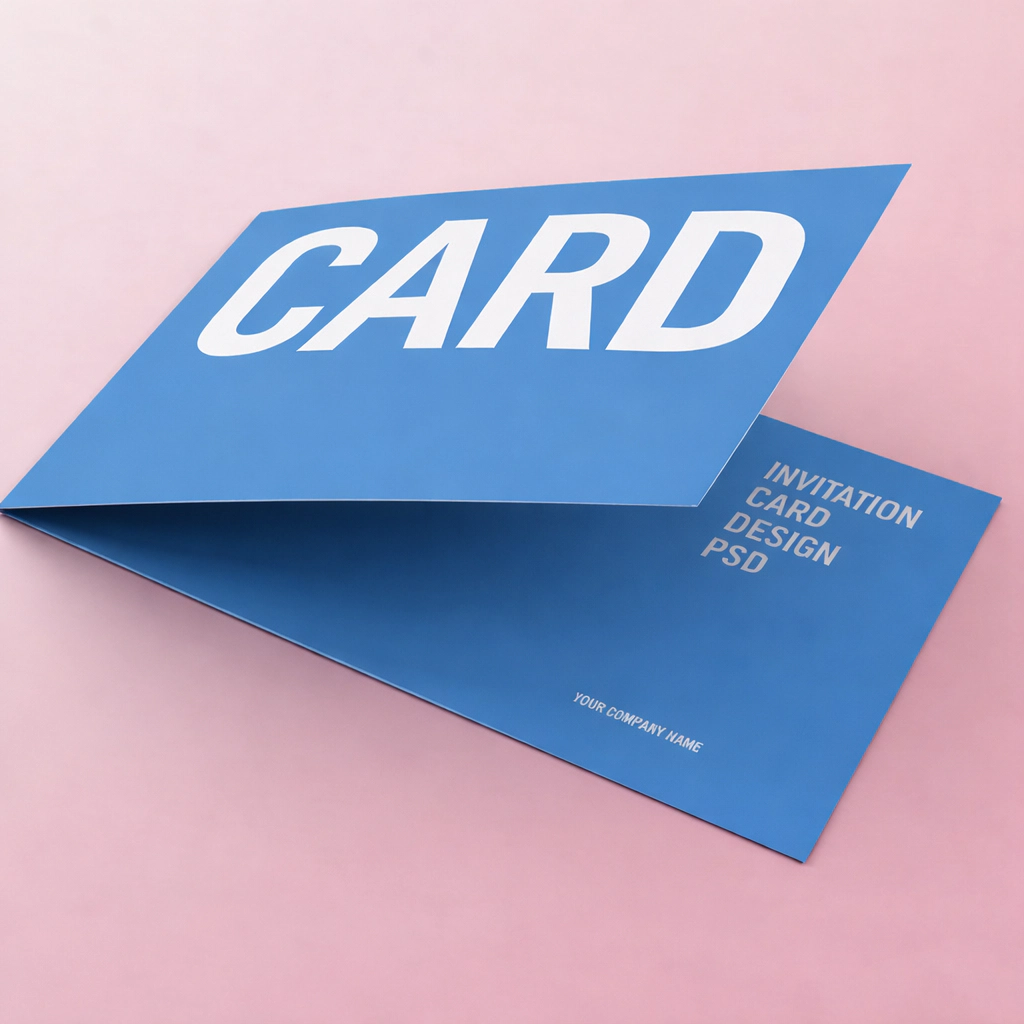 Smer skladu na vizitke - lom po kratšej strane