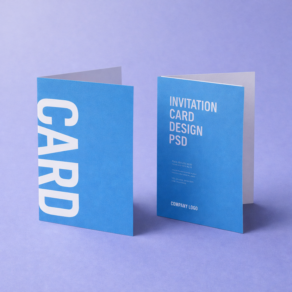 Smer skladu na vizitke - lom po dlhšej strane