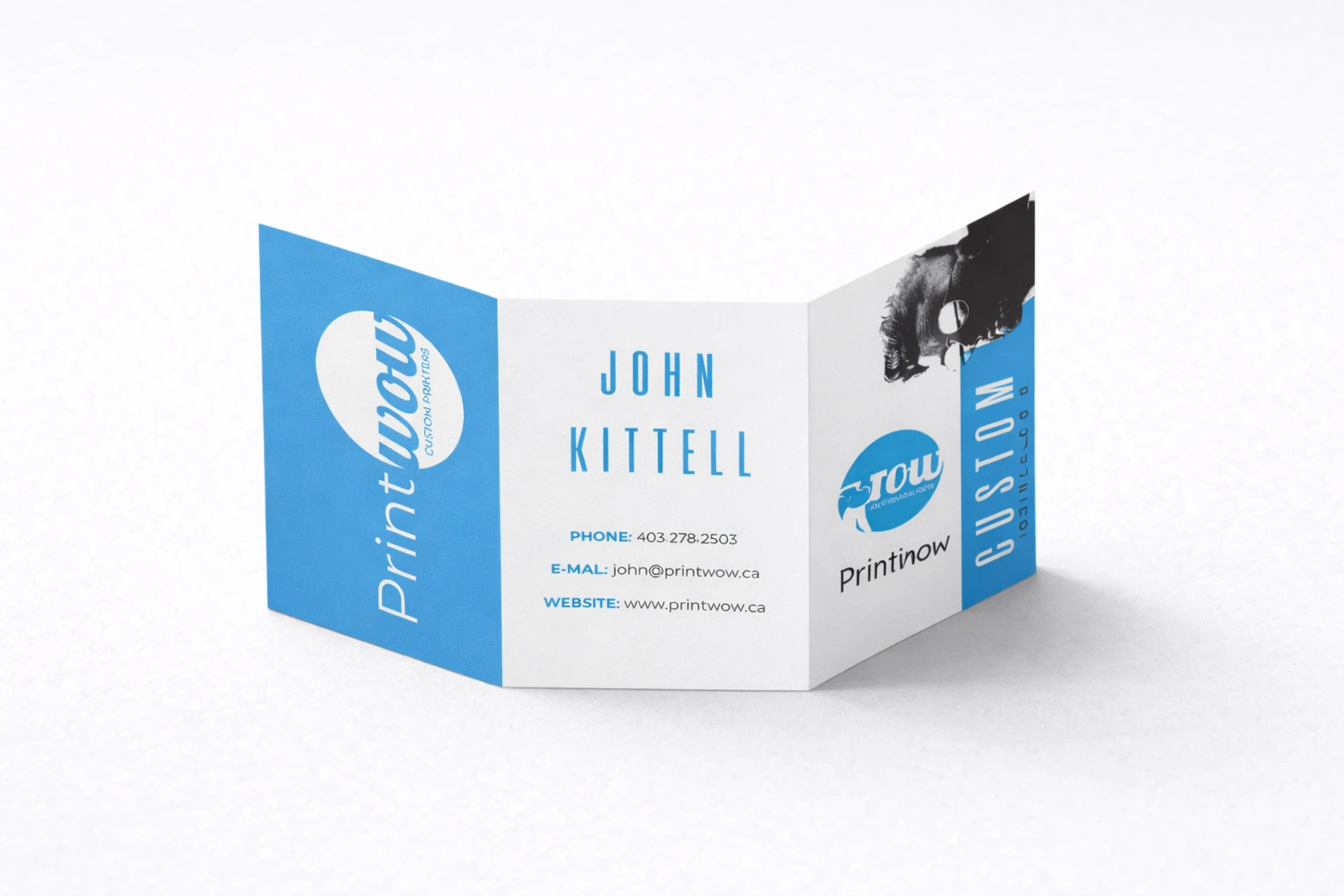 Výroba skladaných vizitiek